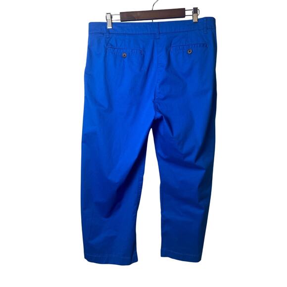 Boden Blue Daisy Cropped Center Leg Seam Chino Pant Women's Size 16 Regular - Picture 5 of 9